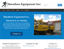 Tablet Screenshot of marathonequipmentus.com